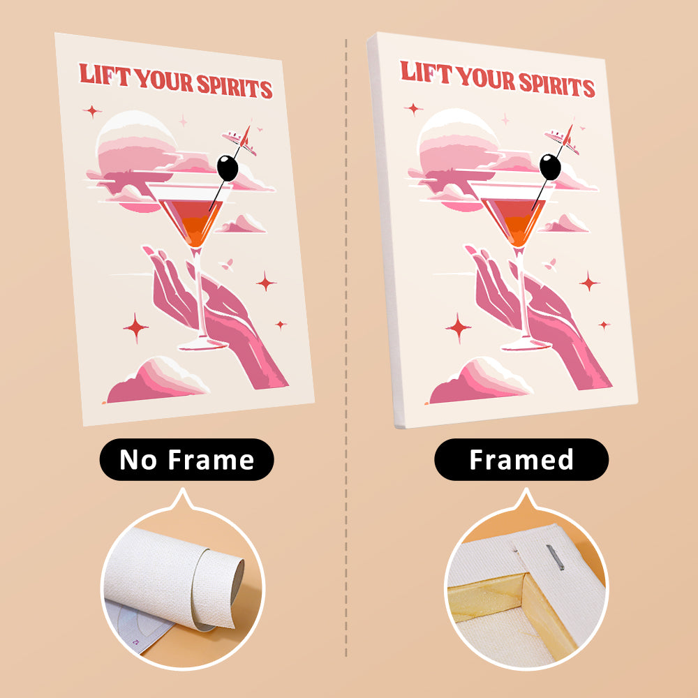 Ros茅 and Cocktail Posters mini paint by numbers – image 12