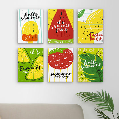 Citrus and Melon Summer Script mini paint by numbers – image 15