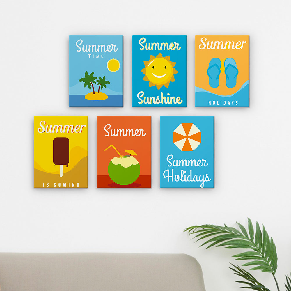 Summer Vacation Icons mini paint by numbers – image 15