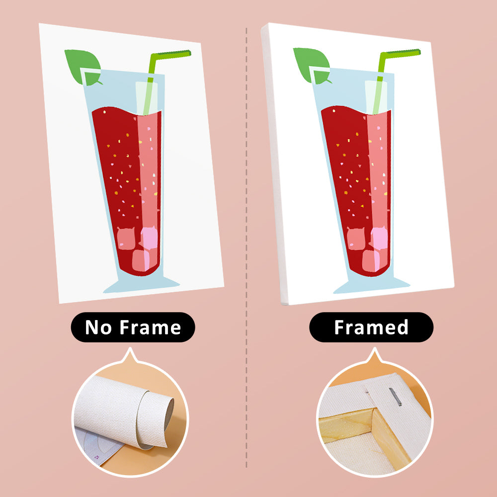 Colorful Sparkling Drinks mini paint by numbers – image 13