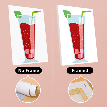 Colorful Sparkling Drinks mini paint by numbers – image 13