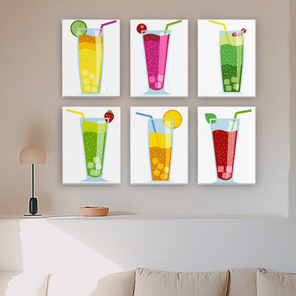 Colorful Sparkling Drinks mini paint by numbers – image 16