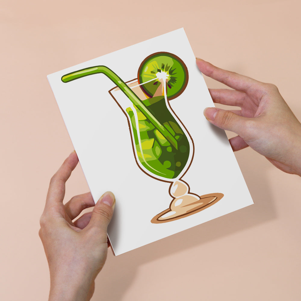 Hurricane Glass Fruit Cocktails mini paint by numbers – image 6