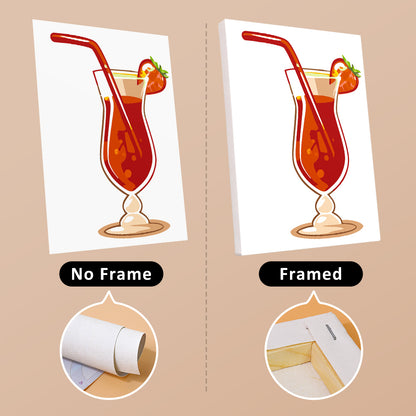 Hurricane Glass Fruit Cocktails mini paint by numbers – image 13