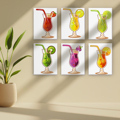 Hurricane Glass Fruit Cocktails mini paint by numbers – image 16