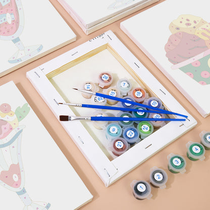 Ice Cream Sundaes mini paint by numbers – image 2