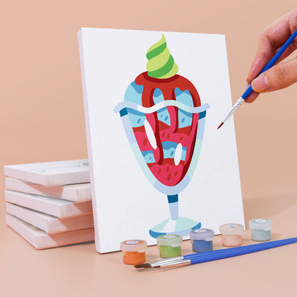Ice Cream Sundaes mini paint by numbers – image 3