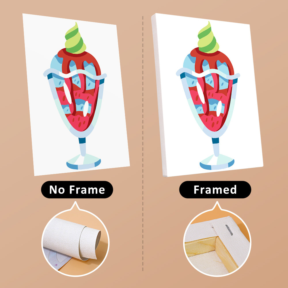 Ice Cream Sundaes mini paint by numbers – image 13
