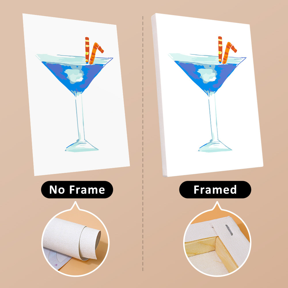 Abstract Cocktail Glasses mini paint by numbers – image 13