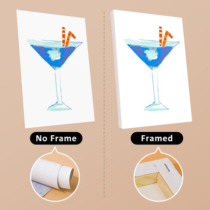 Abstract Cocktail Glasses mini paint by numbers – image 13