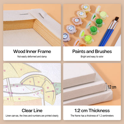 Bright Cocktail Glasses mini paint by numbers – image 9