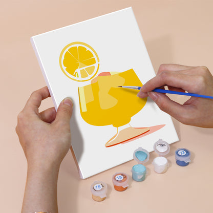 Retro Mixed Drinks mini paint by numbers – image 5