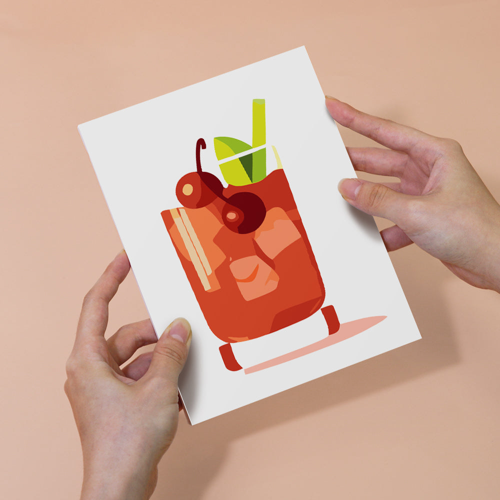 Retro Mixed Drinks mini paint by numbers – image 6