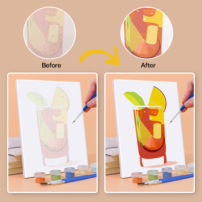Retro Mixed Drinks mini paint by numbers – image 10