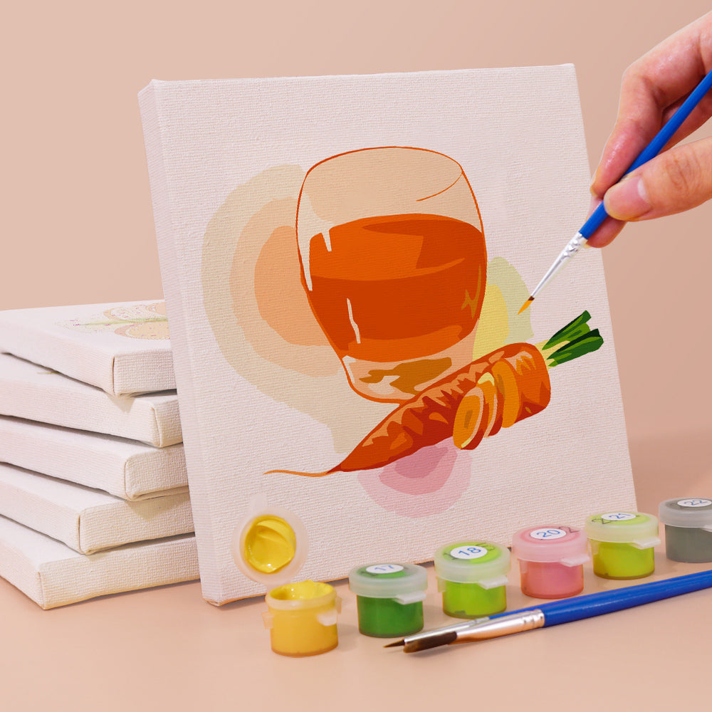 Garden Fresh Pressed Juices mini paint by numbers – image 3