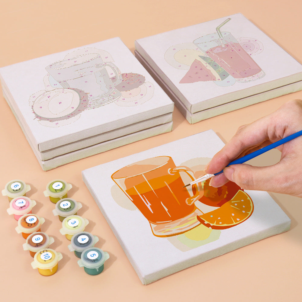 Garden Fresh Pressed Juices mini paint by numbers – image 4