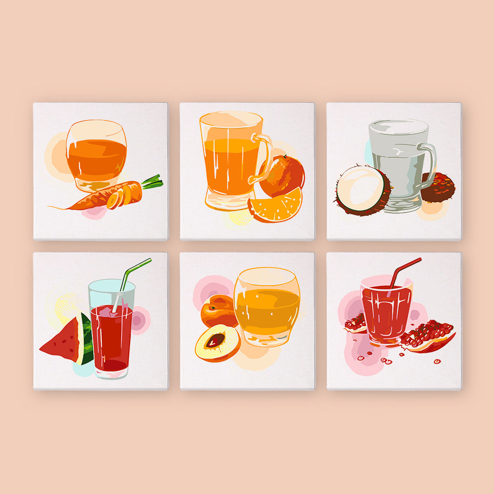 Garden Fresh Pressed Juices mini paint by numbers – image 7