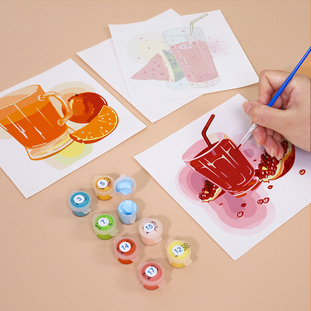 Garden Fresh Pressed Juices mini paint by numbers – image 10