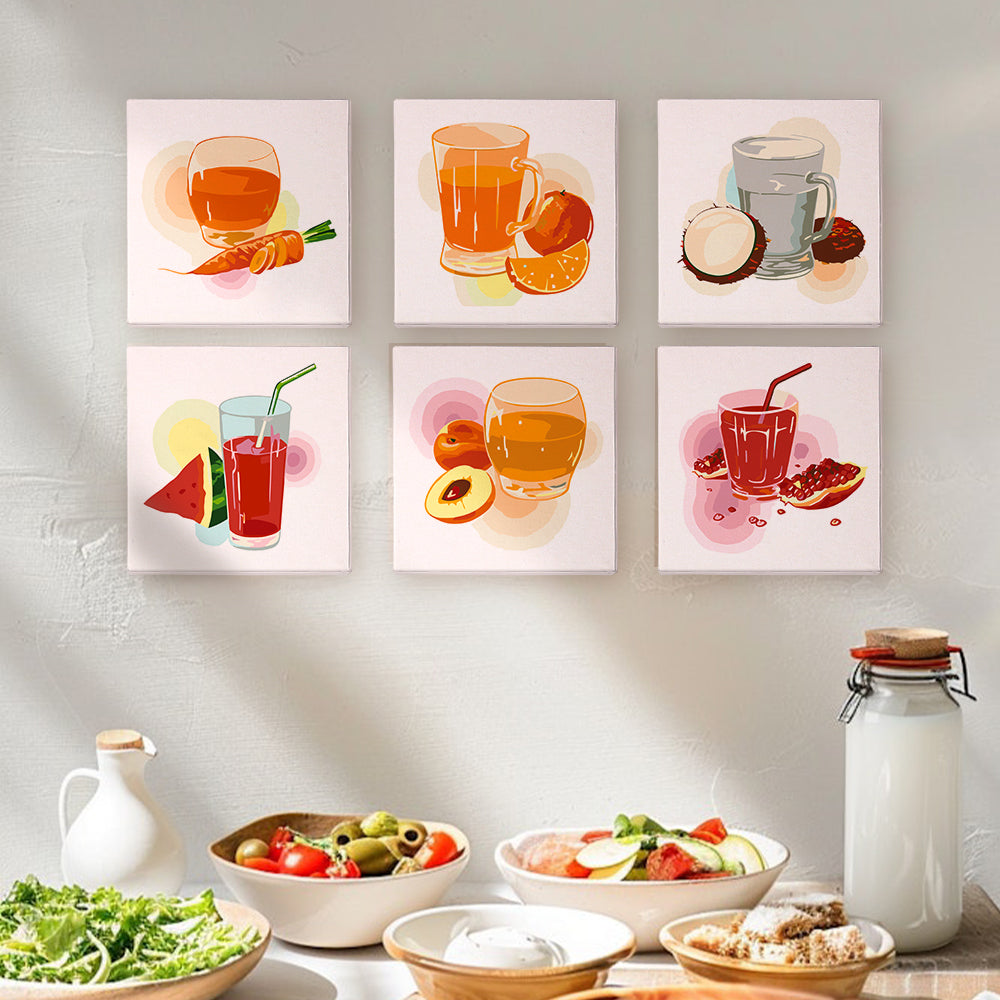 Garden Fresh Pressed Juices mini paint by numbers – image 13