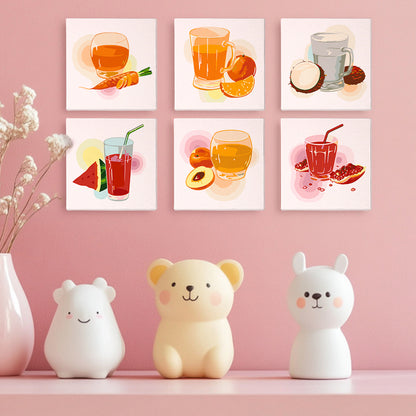 Garden Fresh Pressed Juices mini paint by numbers – image 14