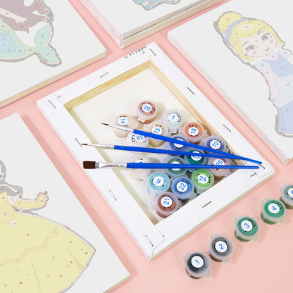 Fairy Tale Princesses mini paint by numbers – image 2