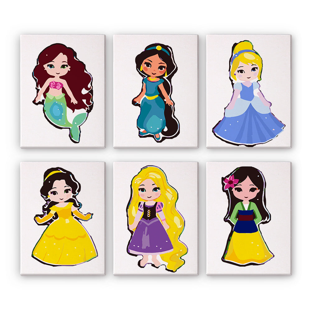 Fairy Tale Princesses mini paint by numbers – image 7