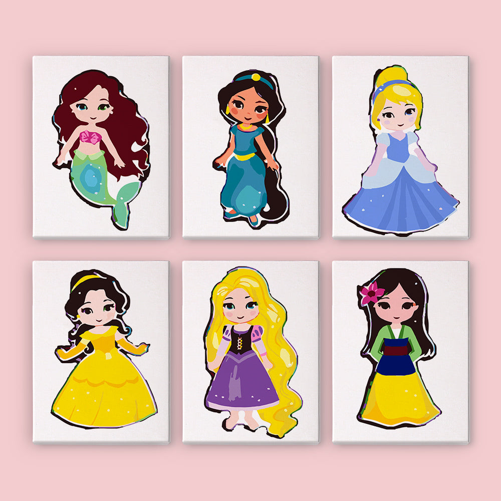 Fairy Tale Princesses mini paint by numbers – image 8