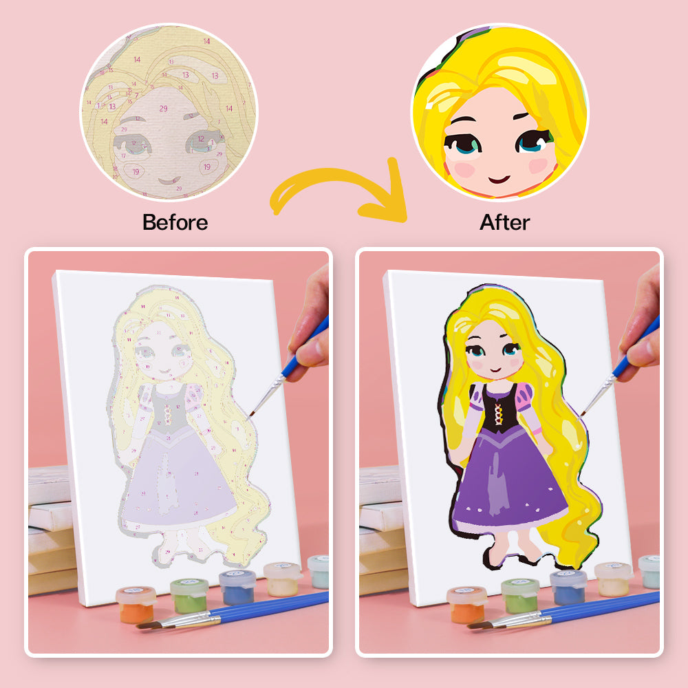 Fairy Tale Princesses mini paint by numbers – image 10