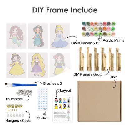 Fairy Tale Princesses mini paint by numbers – image 14