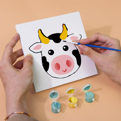 Cute Animal Faces mini paint by numbers – image 5