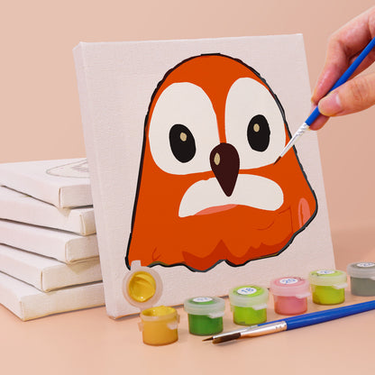Cute Cartoon Animal Faces mini paint by numbers – image 3