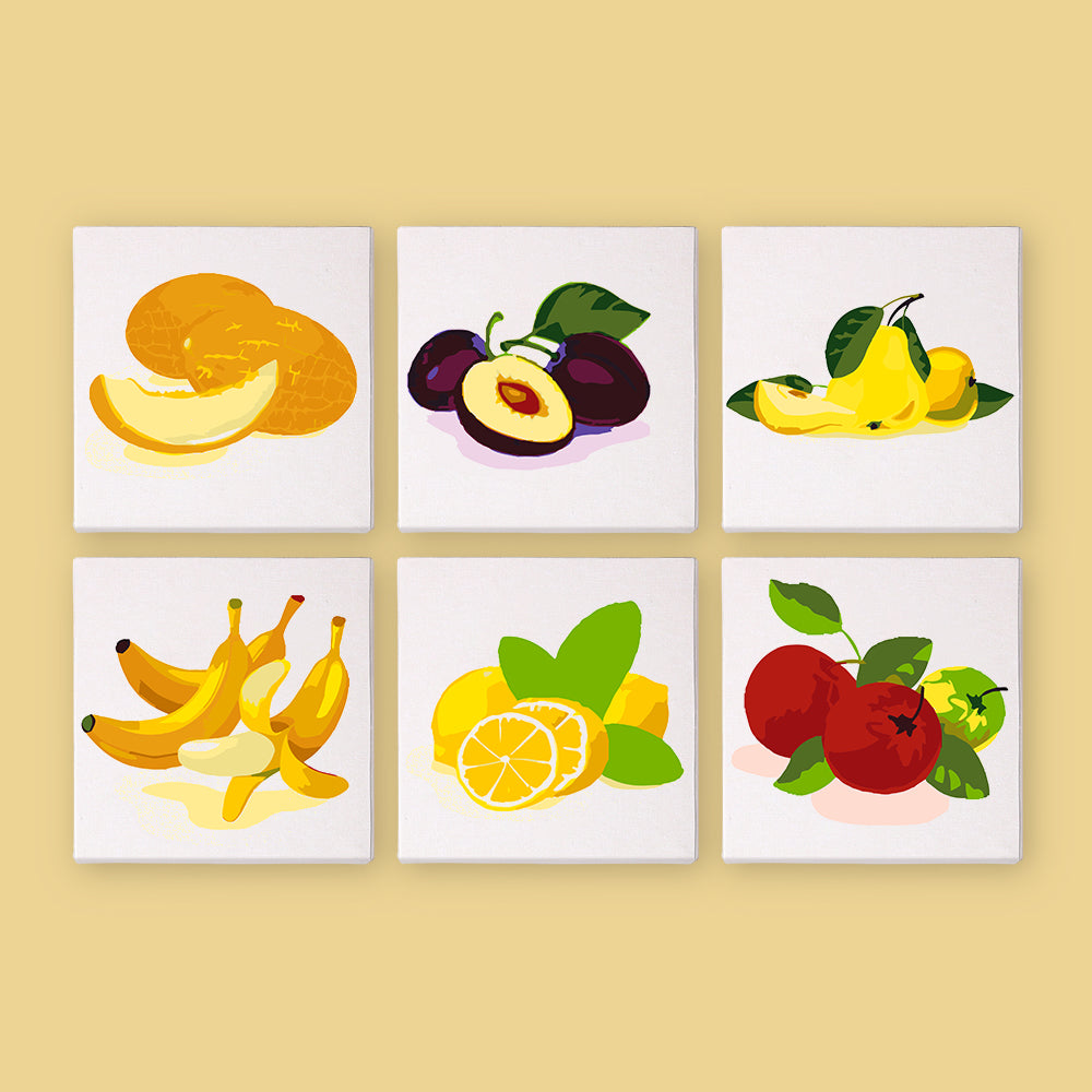 Colorful Fresh Fruit mini paint by numbers – image 6