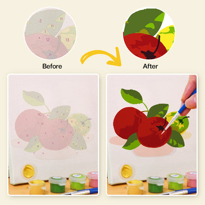 Colorful Fresh Fruit mini paint by numbers – image 8