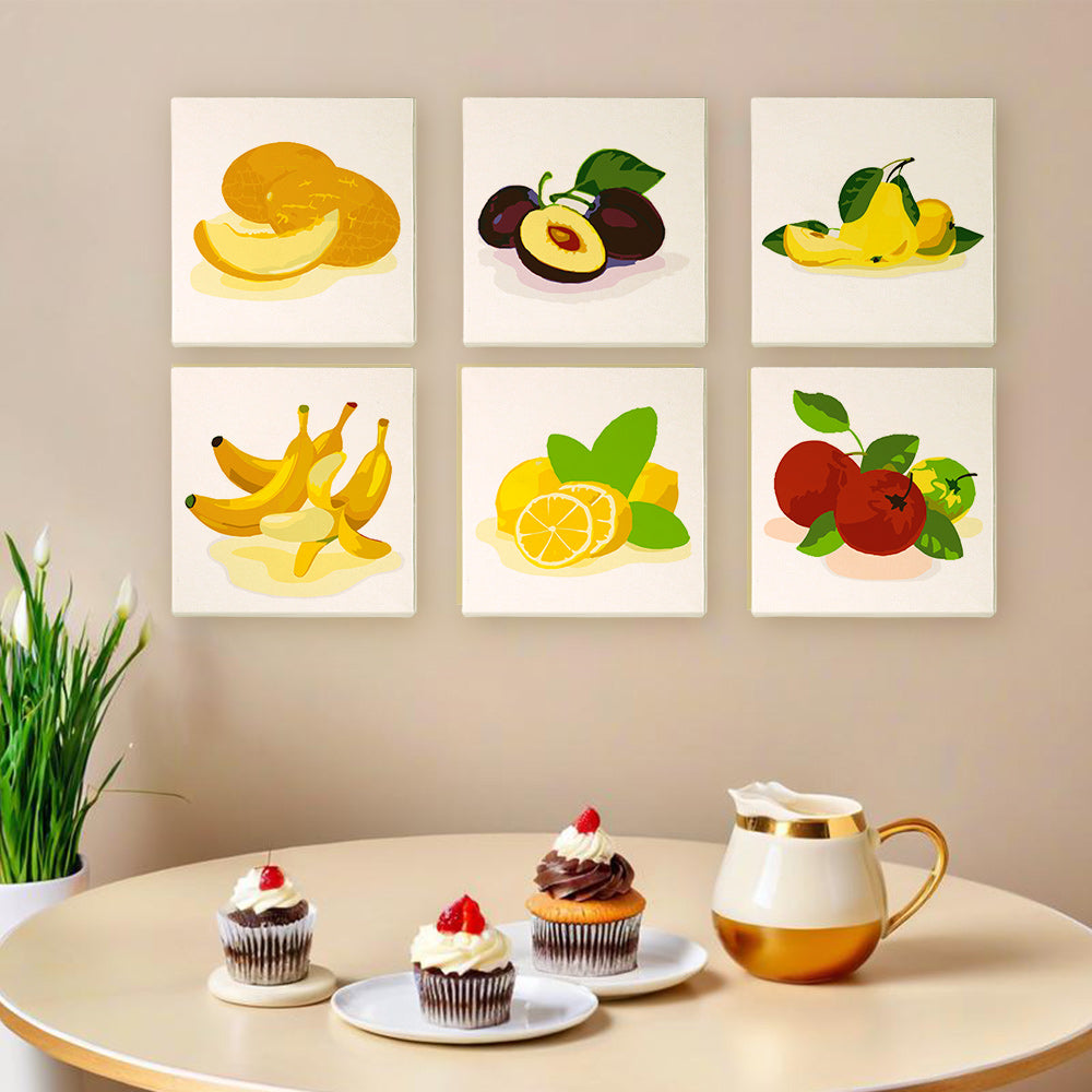 Colorful Fresh Fruit mini paint by numbers – image 9