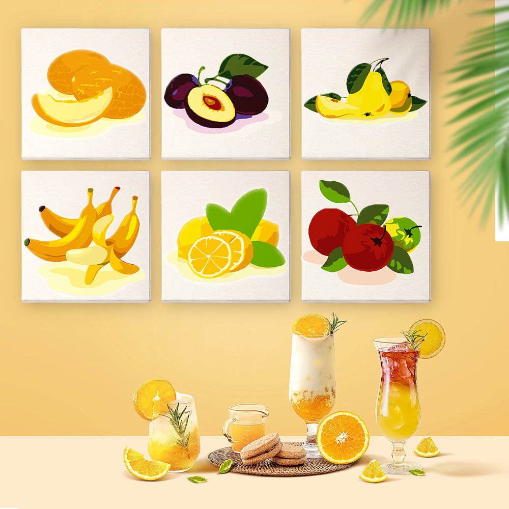 Colorful Fresh Fruit mini paint by numbers – image 10
