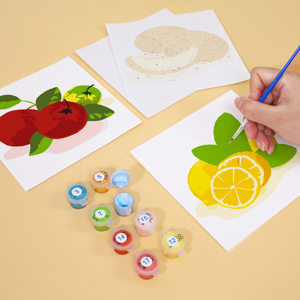 Colorful Fresh Fruit mini paint by numbers – image 16