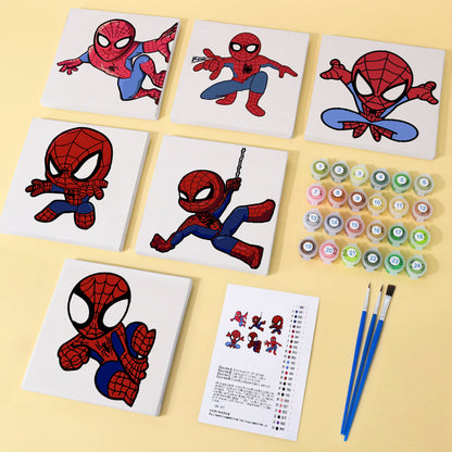 Web Slinging Superhero mini paint by numbers – image 1