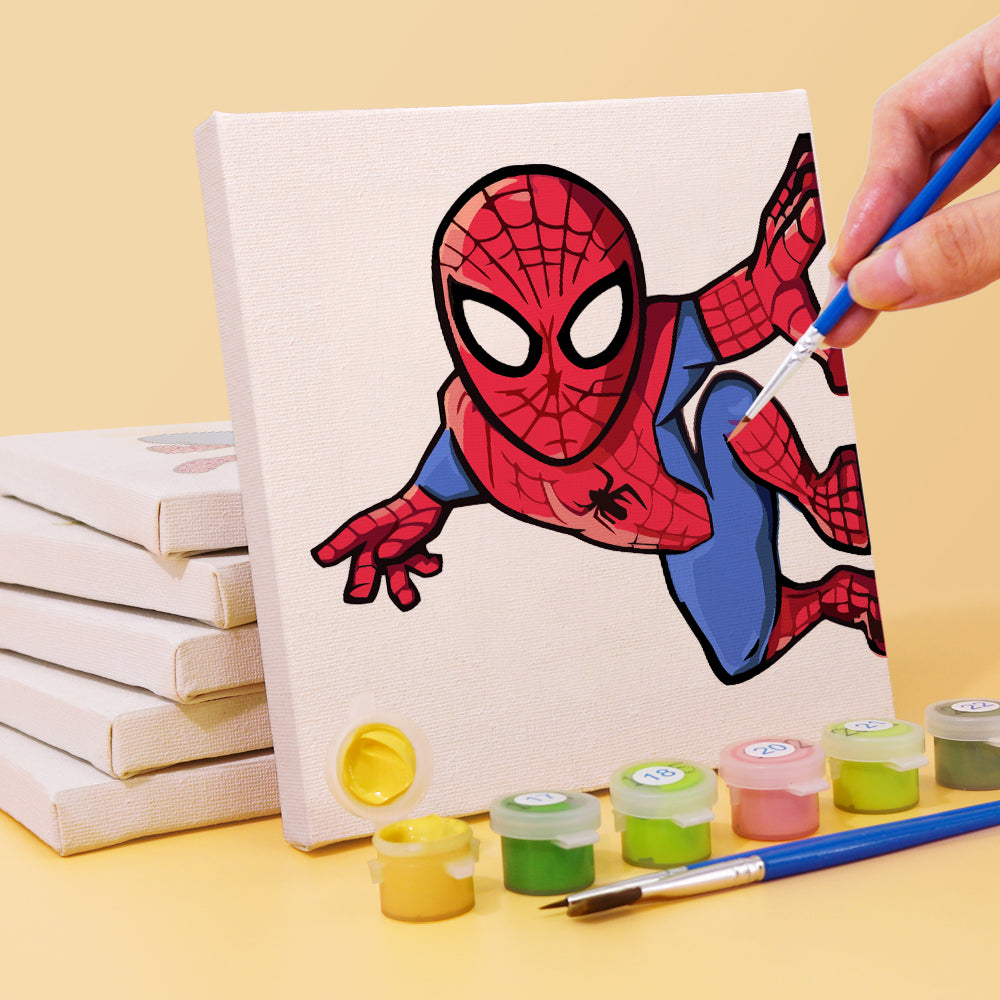 Web Slinging Superhero mini paint by numbers – image 3