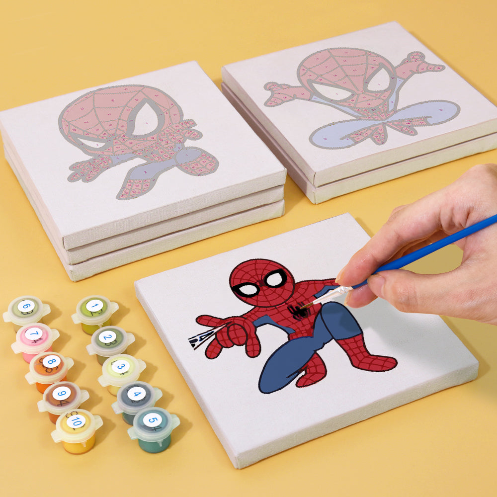 Web Slinging Superhero mini paint by numbers – image 4