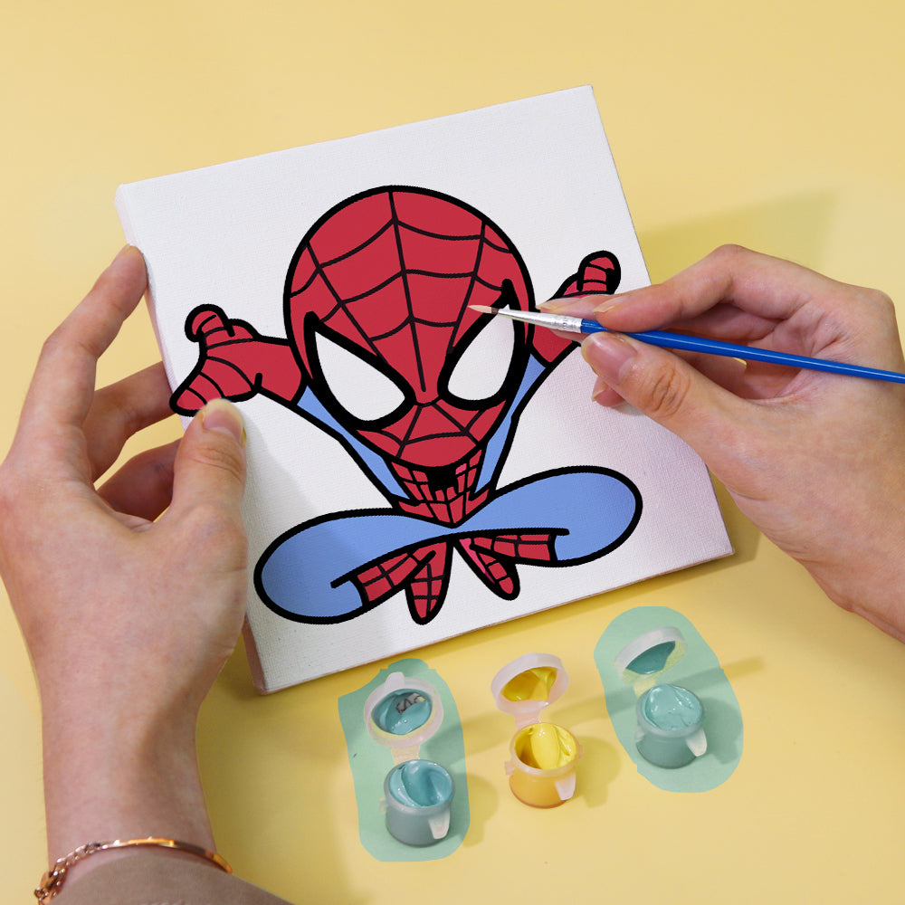 Web Slinging Superhero mini paint by numbers – image 5