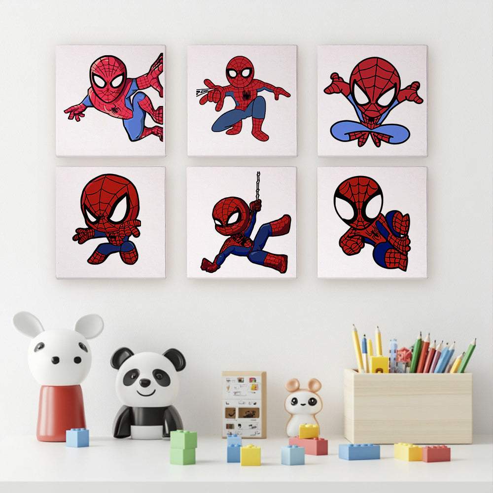 Web Slinging Superhero mini paint by numbers – image 9