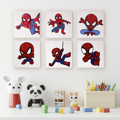 Web Slinging Superhero mini paint by numbers – image 9