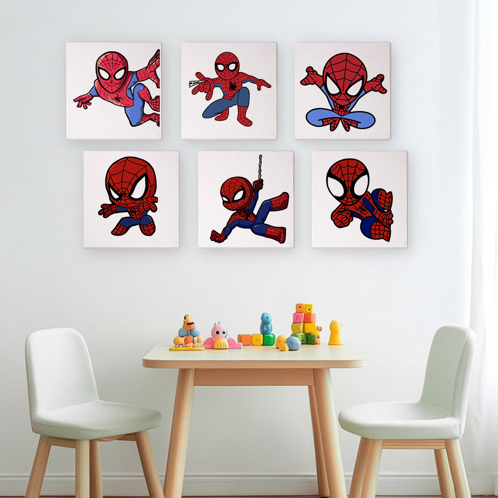 Web Slinging Superhero mini paint by numbers – image 11