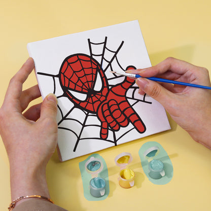 Web Hero Action Poses mini paint by numbers – image 5