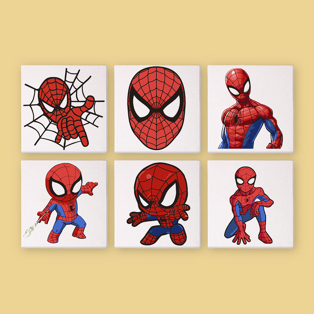 Web Hero Action Poses mini paint by numbers – image 6