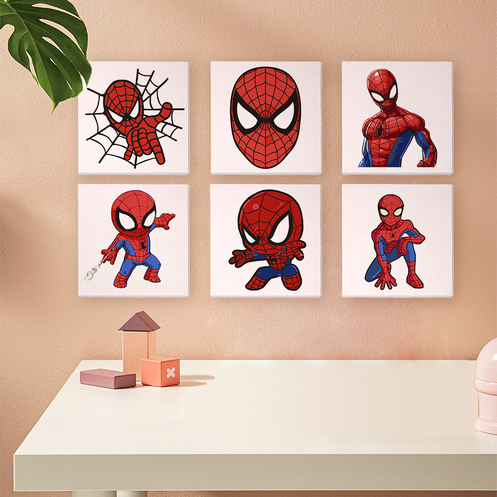 Web Hero Action Poses mini paint by numbers – image 9