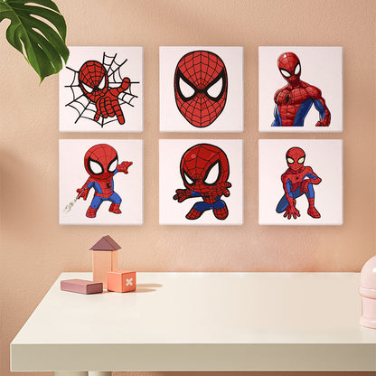 Web Hero Action Poses mini paint by numbers – image 9