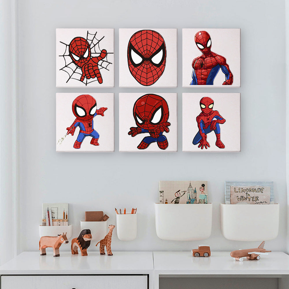 Web Hero Action Poses mini paint by numbers – image 10