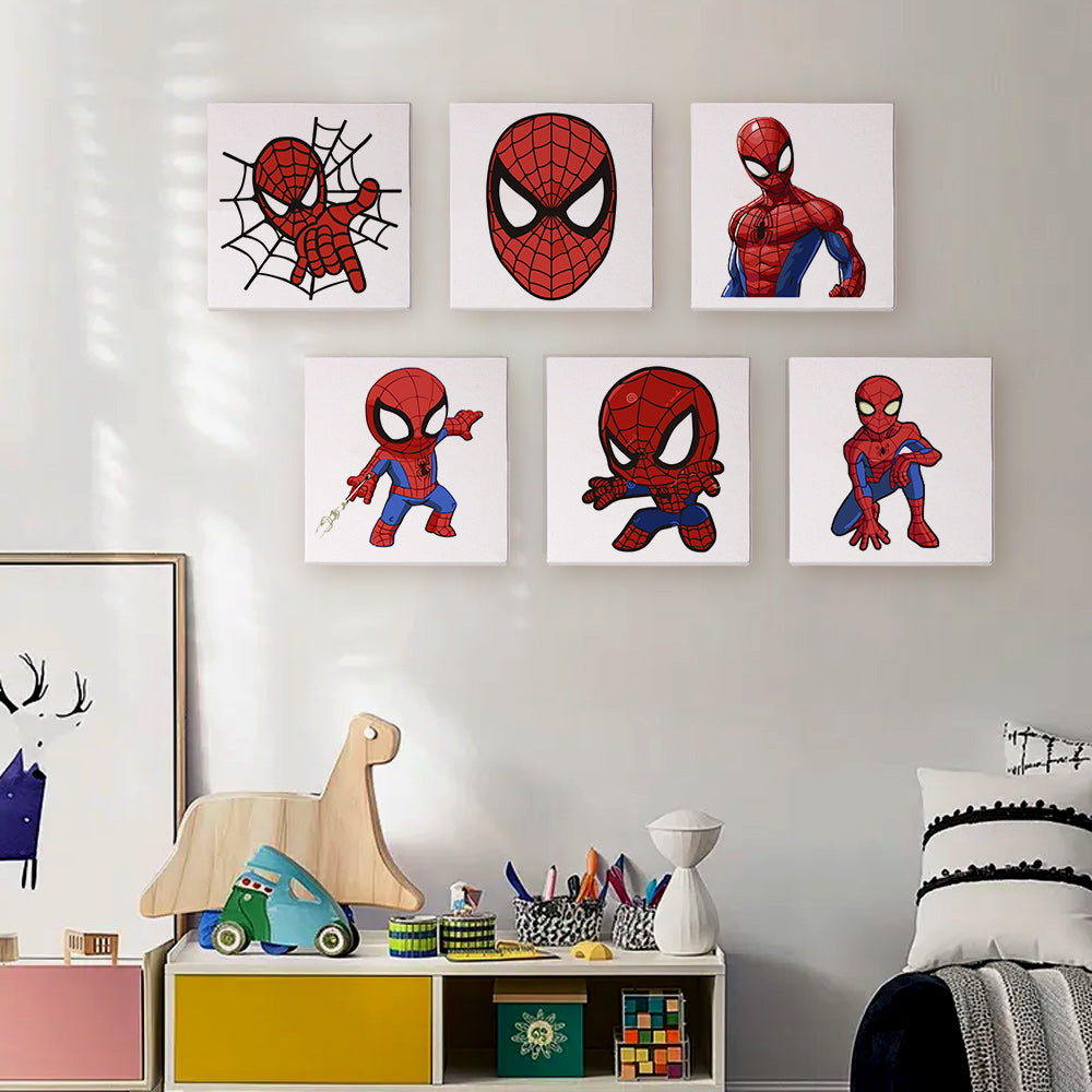 Web Hero Action Poses mini paint by numbers – image 11