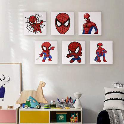 Web Hero Action Poses mini paint by numbers – image 11